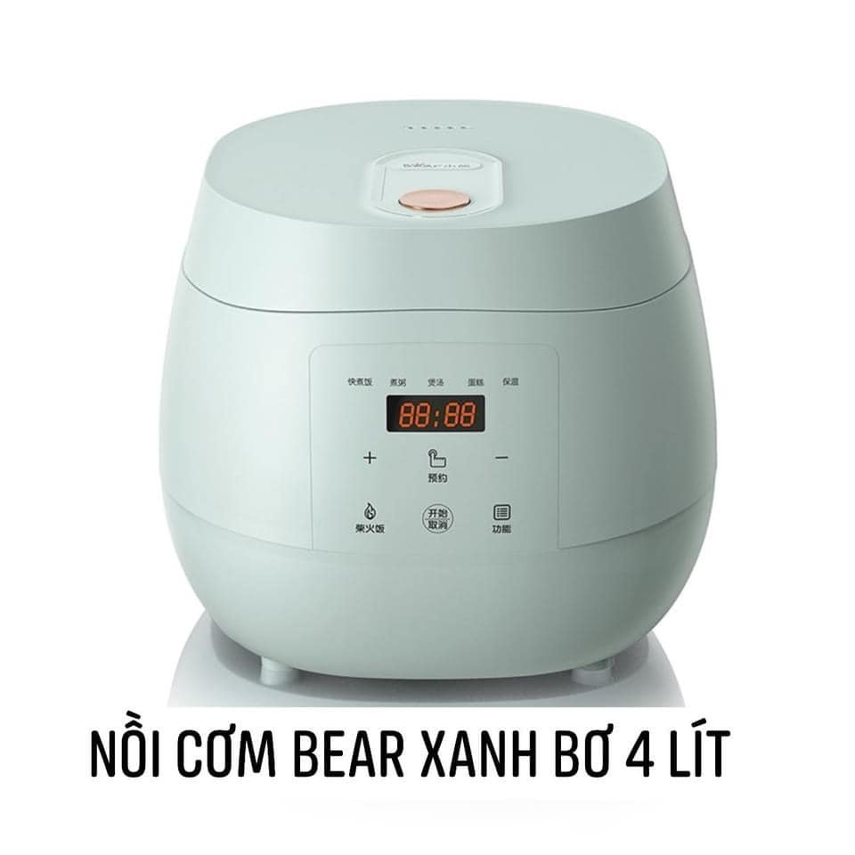 (SẴN) NỒI CƠM ĐIỆN BEAR 4L 2-8 NGƯỜI ĂN