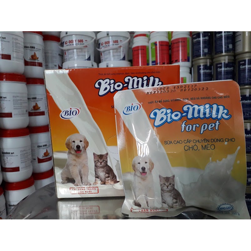 Bio Milk for pet 100g. Sữa chó mèo, thú non