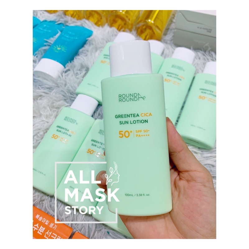 KEM CHỐNG NẮNG ROUNDAROUND TRÀ XANH DẠNG SỮA 100ml