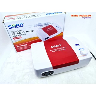 Máy Sủi Oxy 2 Dòng Điện cho bể cá cảnh Sobo SB10000 12w 250l/h