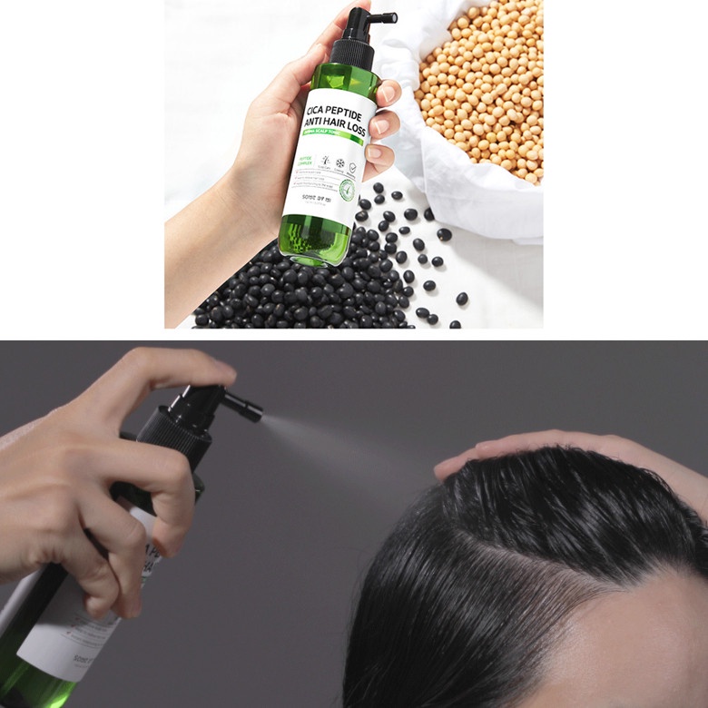Bộ 3 Sản Phẩm ngăn ngừa rụng tóc Some By Mi Cica Peptide Anti-Hair (Dầu gội 285ml + Dầu Xả 50ml + Xịt Dưỡng 150ml)