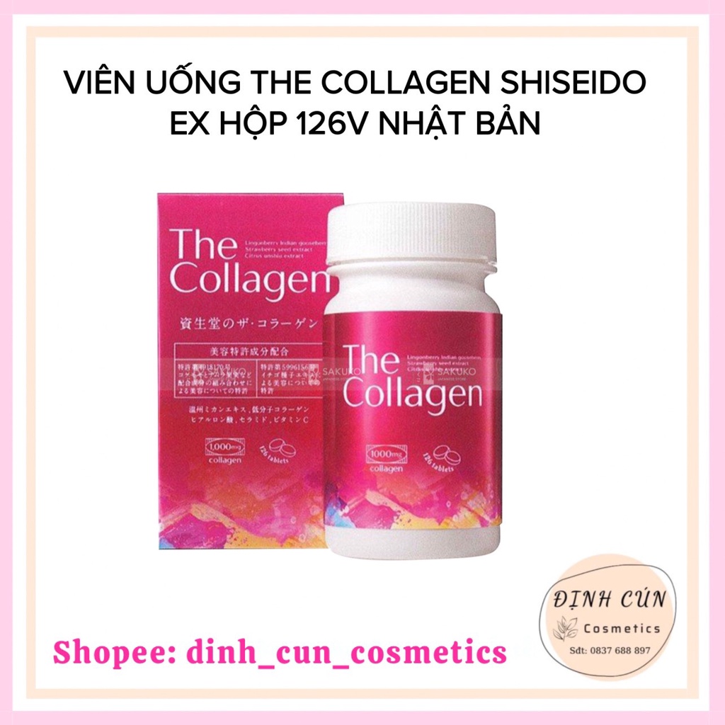 Viên uống The Collagen Shiseido EX Hộp 126 viên Nhật Bản