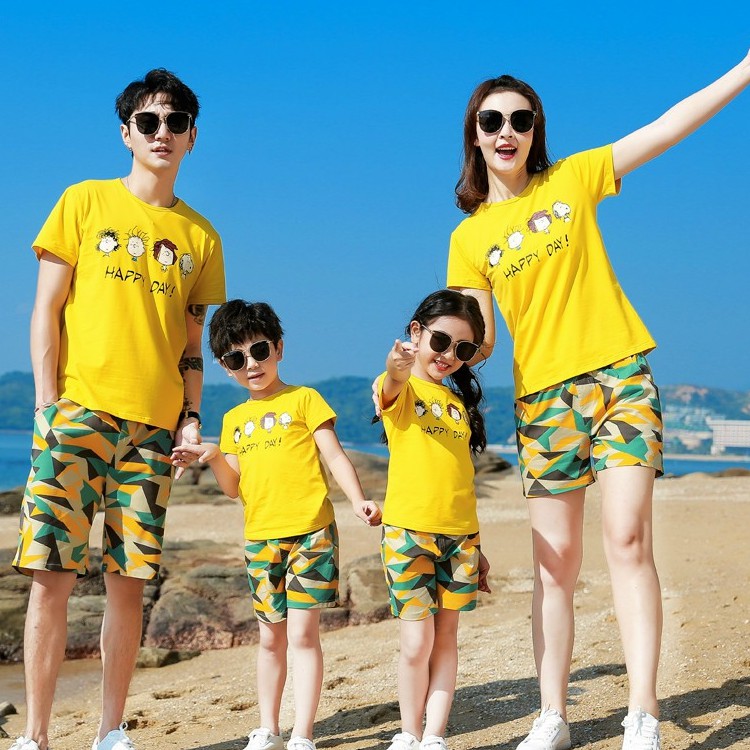 Áo gia đình ,áo nhóm đi biển giá sỉ , đủ màu , đủ size từ 8kg đến 100kg.