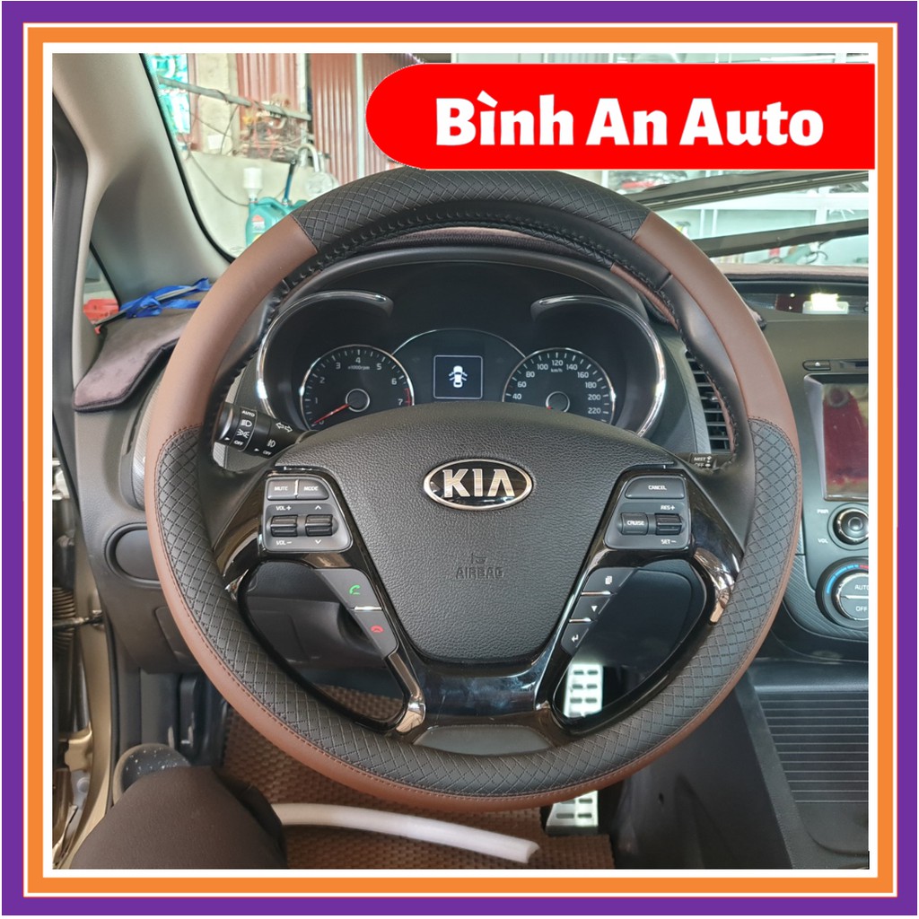 Bọc vô lăng KIA Morning, Cerato, K3, Seltos, Sedona, Sorento, Soluto, Optima, Rondo, Forte, Rio, Spectra - Bình An Auto