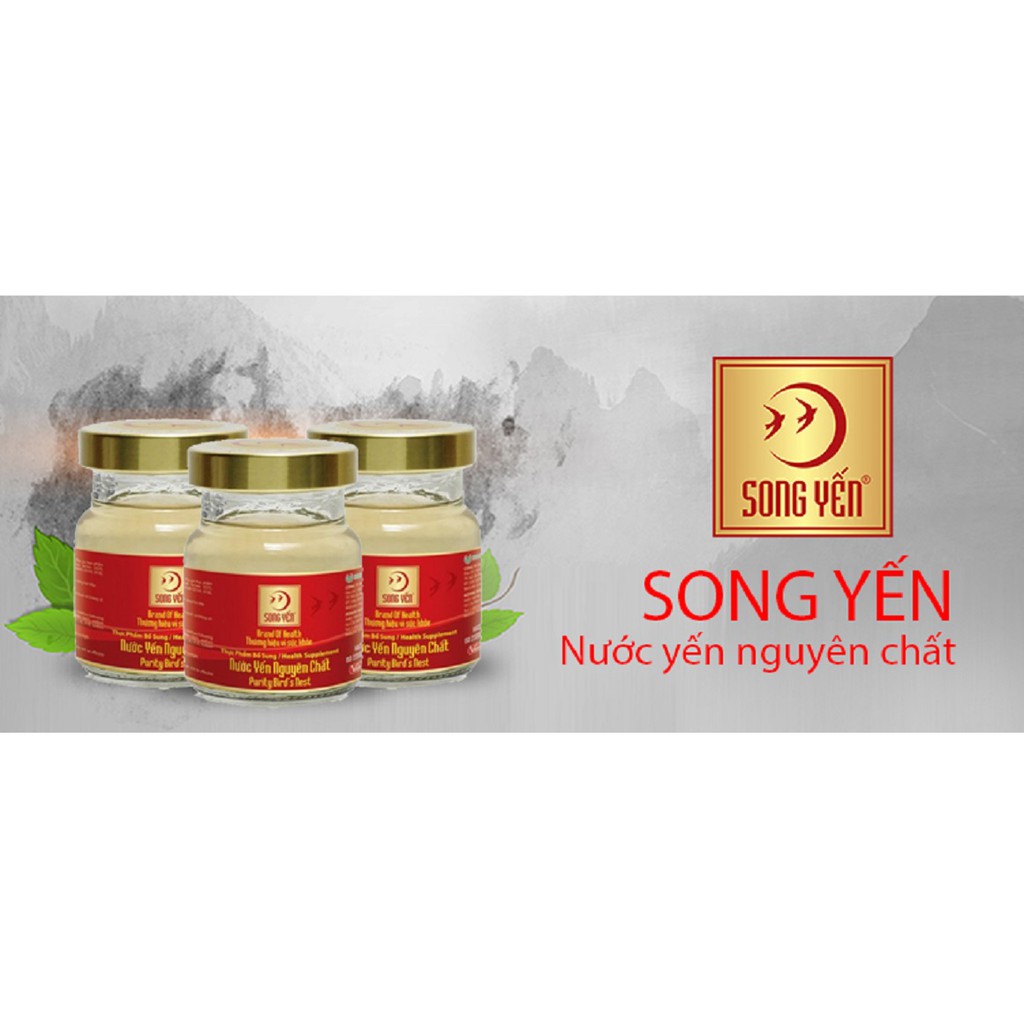 [SIÊU SALE] COMBO 5 HỘP SONG YẾN - Nước yến nguyên chất 13% tổ yến cao cấp (30 lọ)