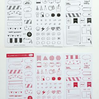 Bộ 06 trang sticker note
