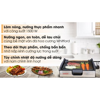 Bếp nướng điện Sunhouse SHD4603 1500 W