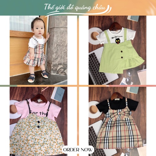 [XẢ HÀNG] Váy Bé Gái - Váy Tiểu Thư Cho Bé Siêu Xinh - Hàng Quảng Châu Cao Cấp