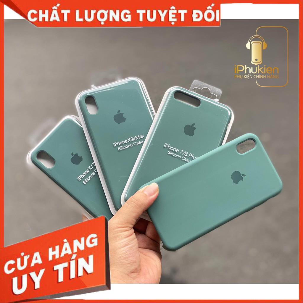 XẢ KHO Ốp chống bẩn MÀU XANH BÓNG ĐÊM dễ lau chùi logo quả táo lót nỉ chống sốc ip 6 đến xs max