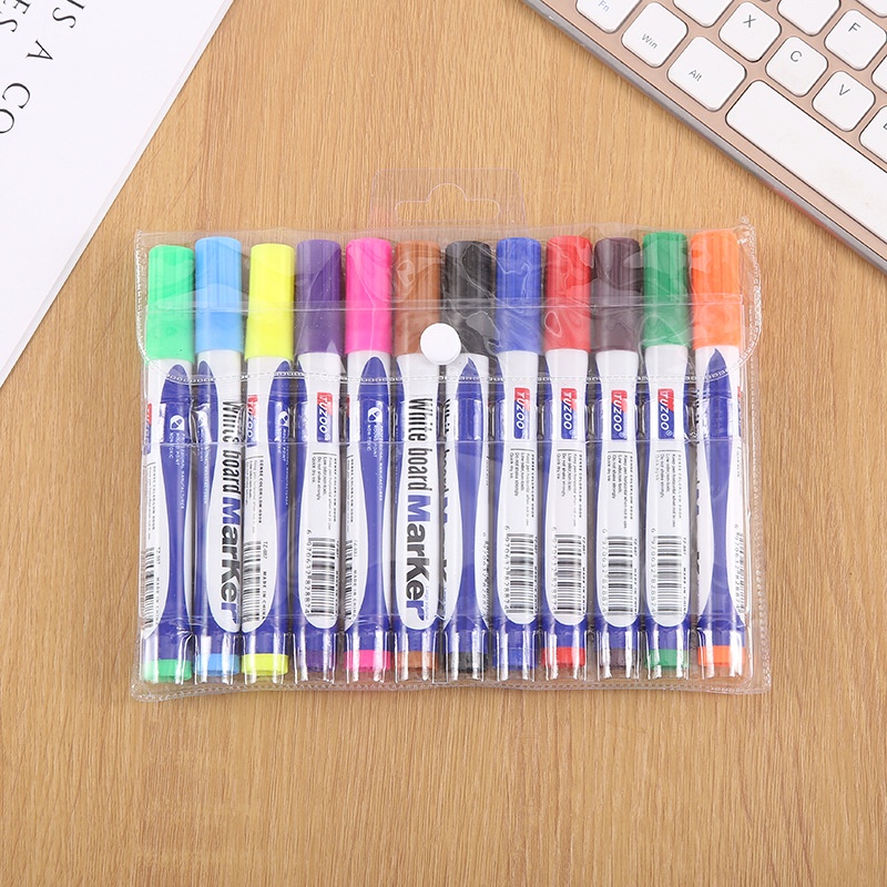 Bộ Bút Màu Vẽ Trên Nước 12 Màu Bút Lông Mực Xoá Được VTLSHOP