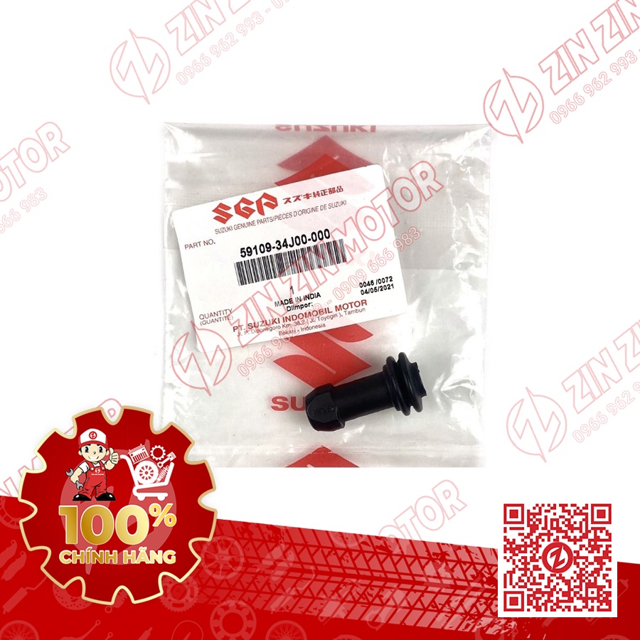 Cao su chốt trượt ngắn heo thắng trước Satria F150 Fi Raider R150 Fi GSX R150 GSX S150 Bandit 59109-34J00-000