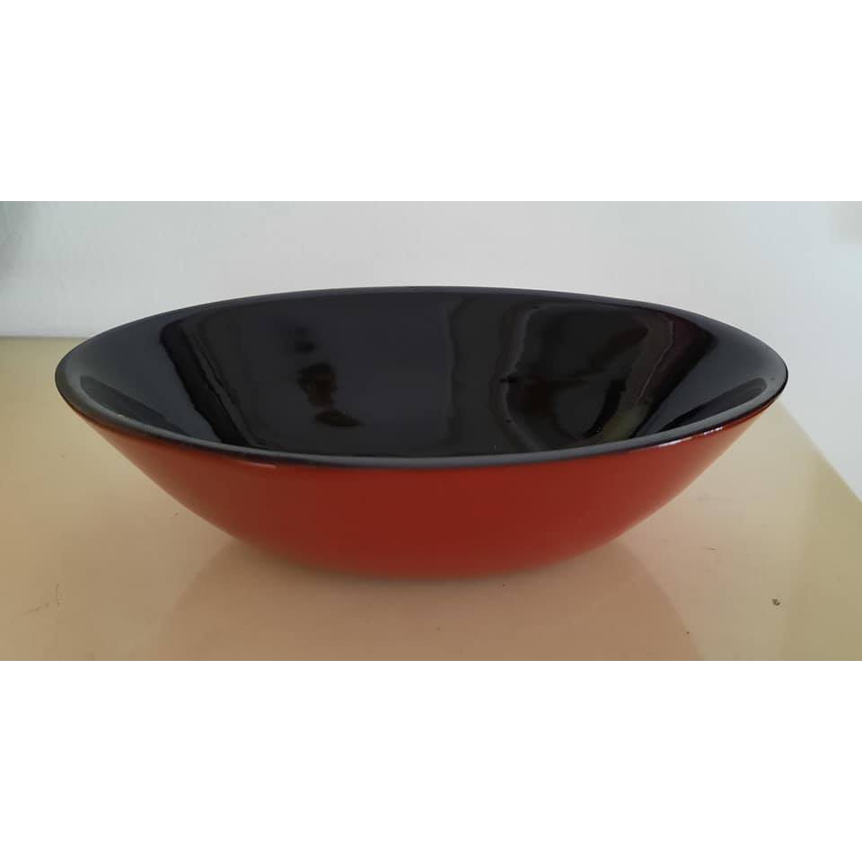 Tô sơn mài oval - Màu đỏ - T01RED