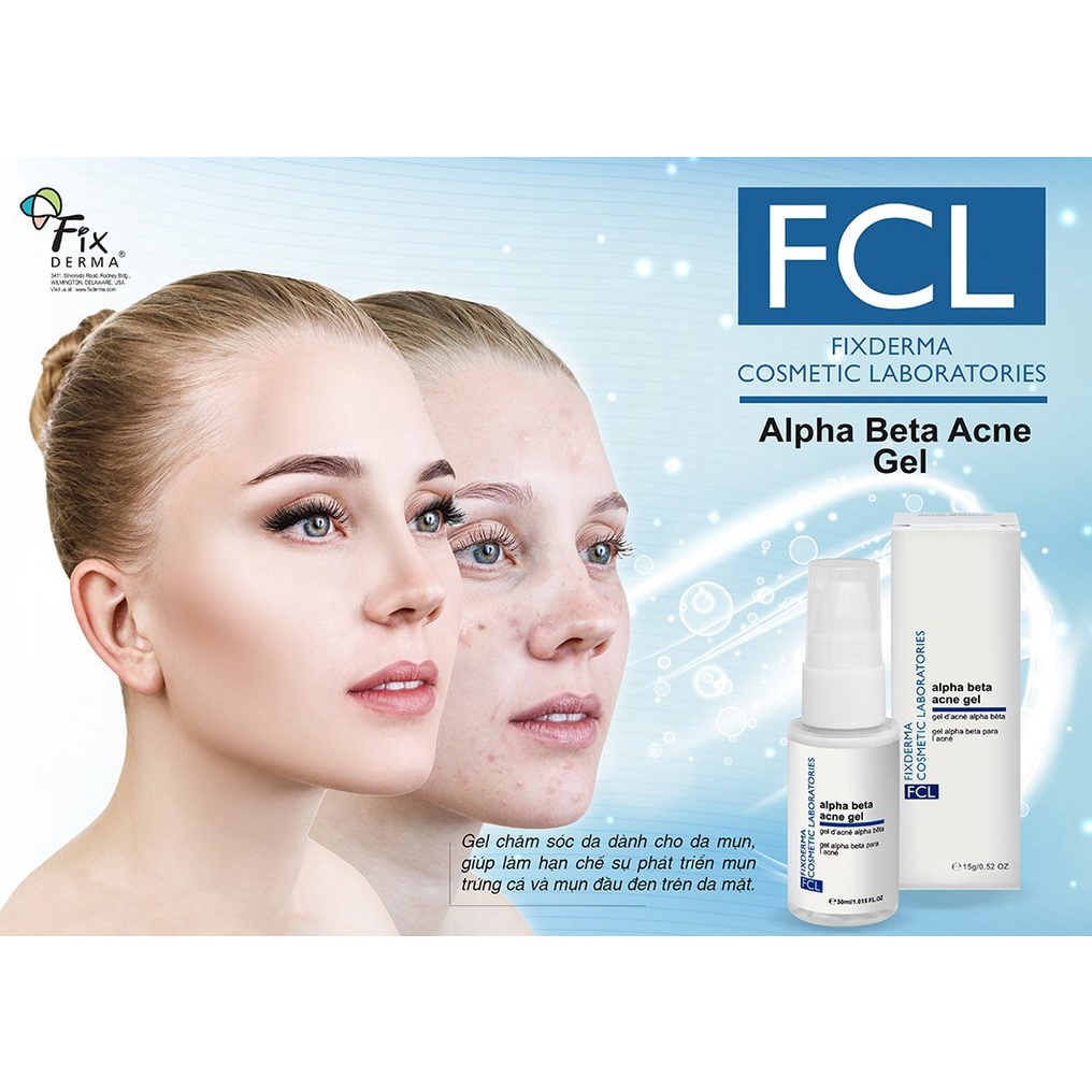 GEL GIẢM MỤN FIXDERMA FCL ALPHA BETA ACNE GEL 30ml