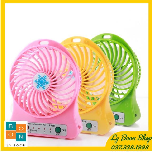 Quạt Mini Cầm Tay, Để Bàn Có Đèn Tích ĐIện Siêu Mát- Quạt Cầm Tay Mùa Hè #3