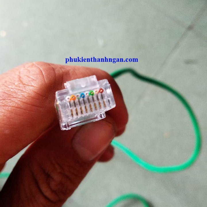 HẠT MẠNG XUYÊN THẤU CAT.6 ĐỒNG NGUYÊN CHẤT- RJ45 CAT6 XUYÊN THẤU