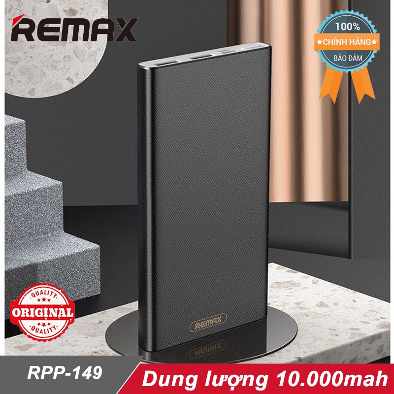 Sạc dự phòng Remax Rpp-149 10.000mah ♥️Freeship♥️ Pin sạc dự phòng Remax