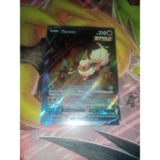 Thẻ hình trò chơi pokemon eevee Jolteon và Flareon V/Vmax
