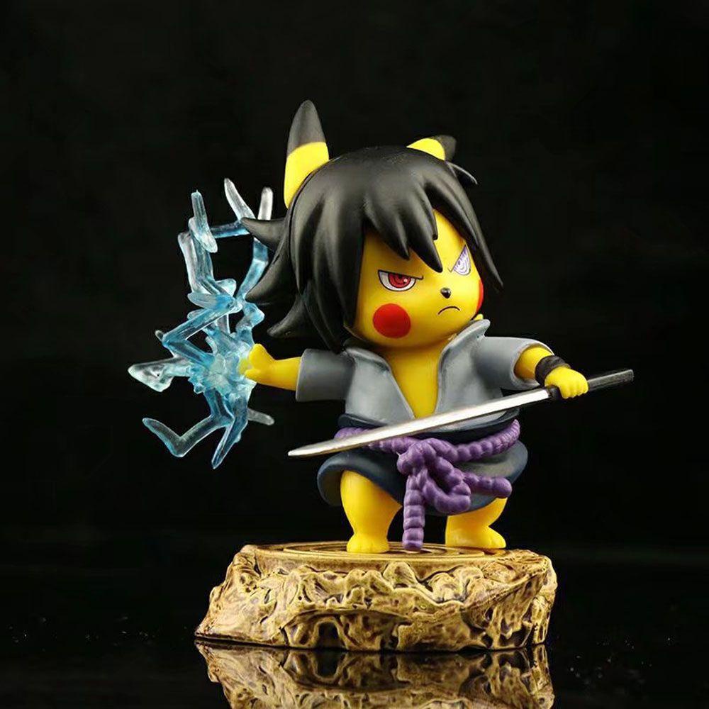 1 Mô Hình Nhân Vật Uchiha Sasuke Uchiha Sasuke Trong Anime Pikachu Bằng PVC