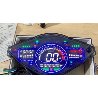 ĐỒNG HỒ ĐIỆN TỬ LCD PLUS WAVE RS - WAVE A- WAVE BỤNG Lắp ráp như zin k chế - có thể Đổi Được 7 màu
