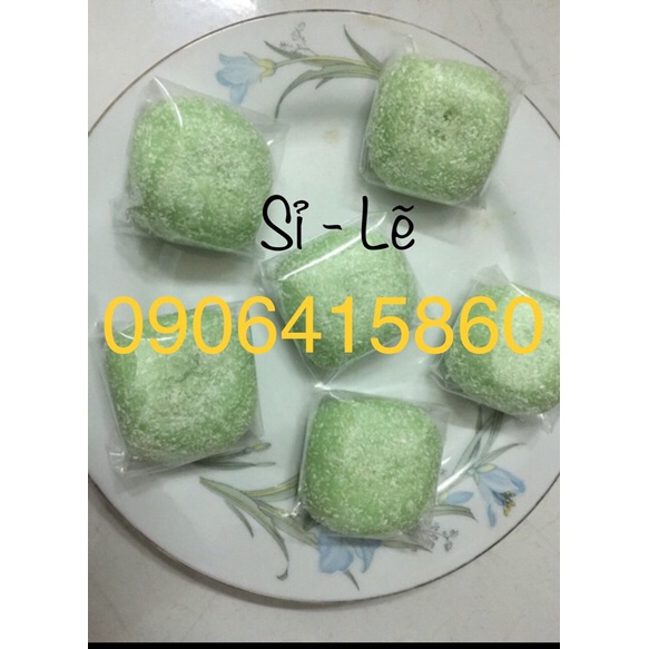 BÁNH NẾP TƯƠI NHÂN ĐẬU XANH PHỦ DỪA