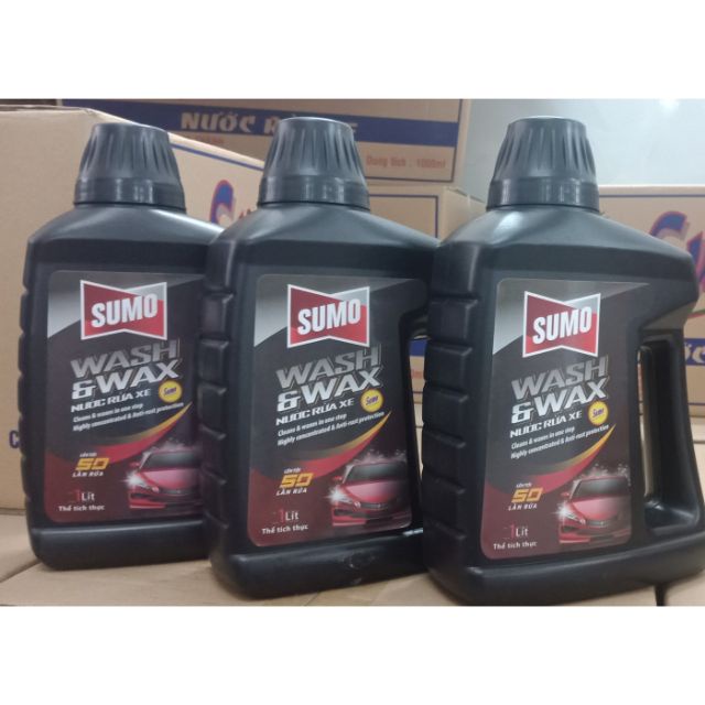 Nước rửa xe SUMO Wash Wax 1L Hàng chính hãng