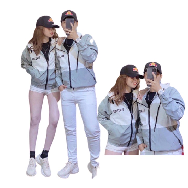 Áo khoác cặp nam nữ cặp đôi mặc đẹp chất dù 2 lớp KD01