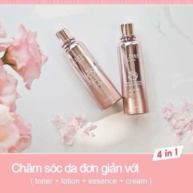 Tế bào gốc Eldas Aura Shine Gold Pearl Premium Peptide💦