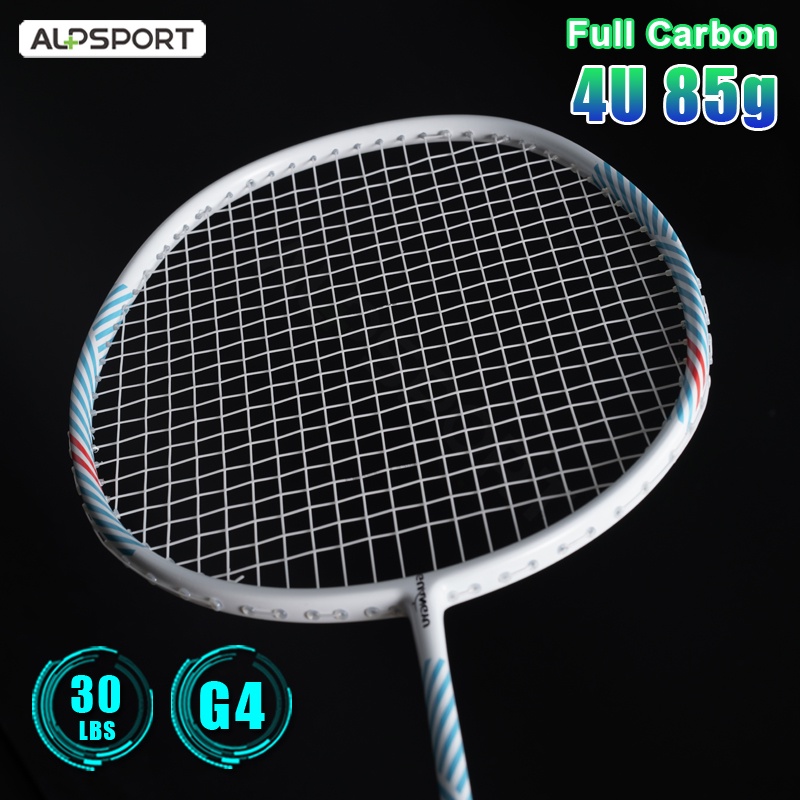 Set 2 vợt cầu lông ALPSPORT ALP FN2.0 4U 85g 100% sợi carbon siêu nhẹ 22-30Lbs chuyên nghiệp dành cho luyện tập