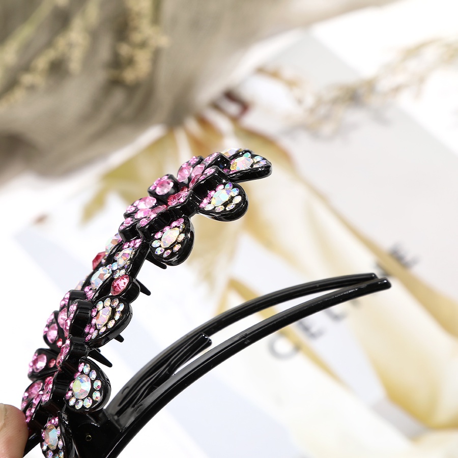 Kẹp tóc hình hoa đính kim cương giả thời trang cổ điển cho nữ