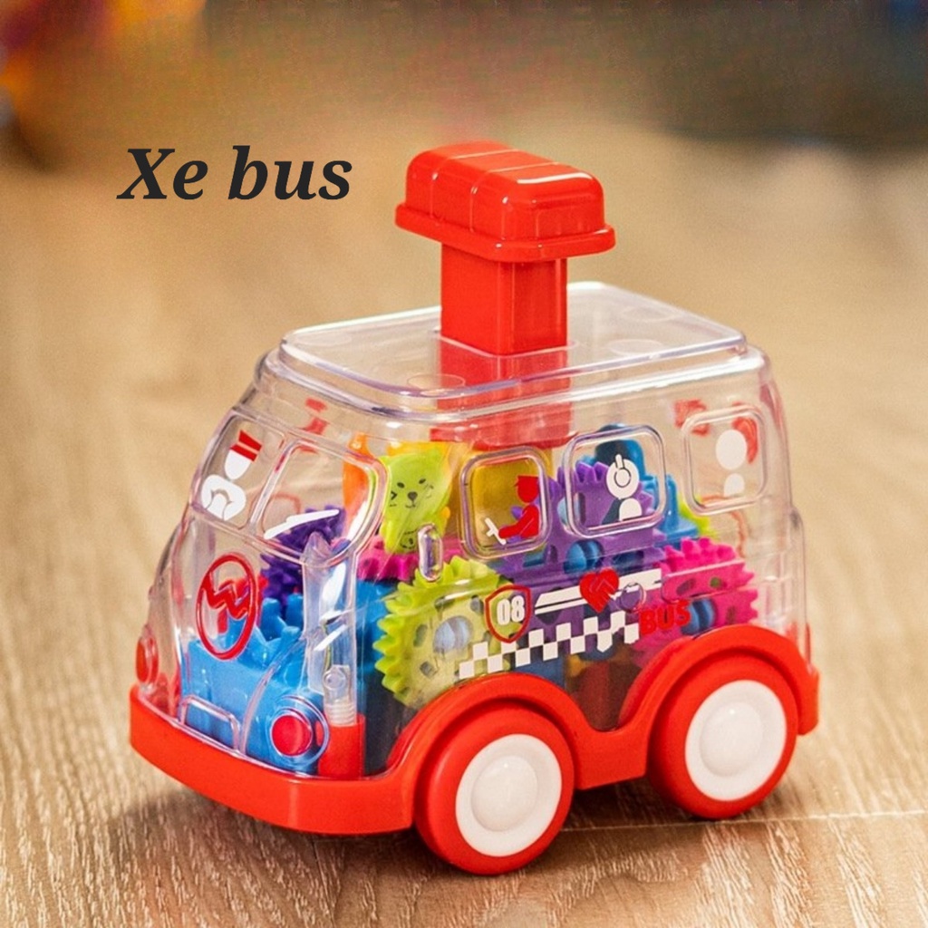 Xe Đồ Chơi Trong Suốt Cho Trẻ Em Chạy Không Cần Pin An Toàn Dành cho Bé
