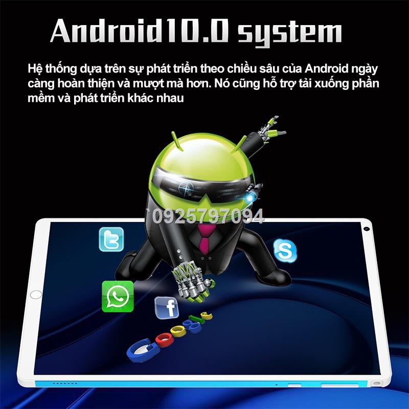 ☁Máy tính bảng 8 inch, ipad, 4 + 64GB / 6 + 128GB / 8 + 256GB, hệ điều hành Android 10.0 | BigBuy360 - bigbuy360.vn