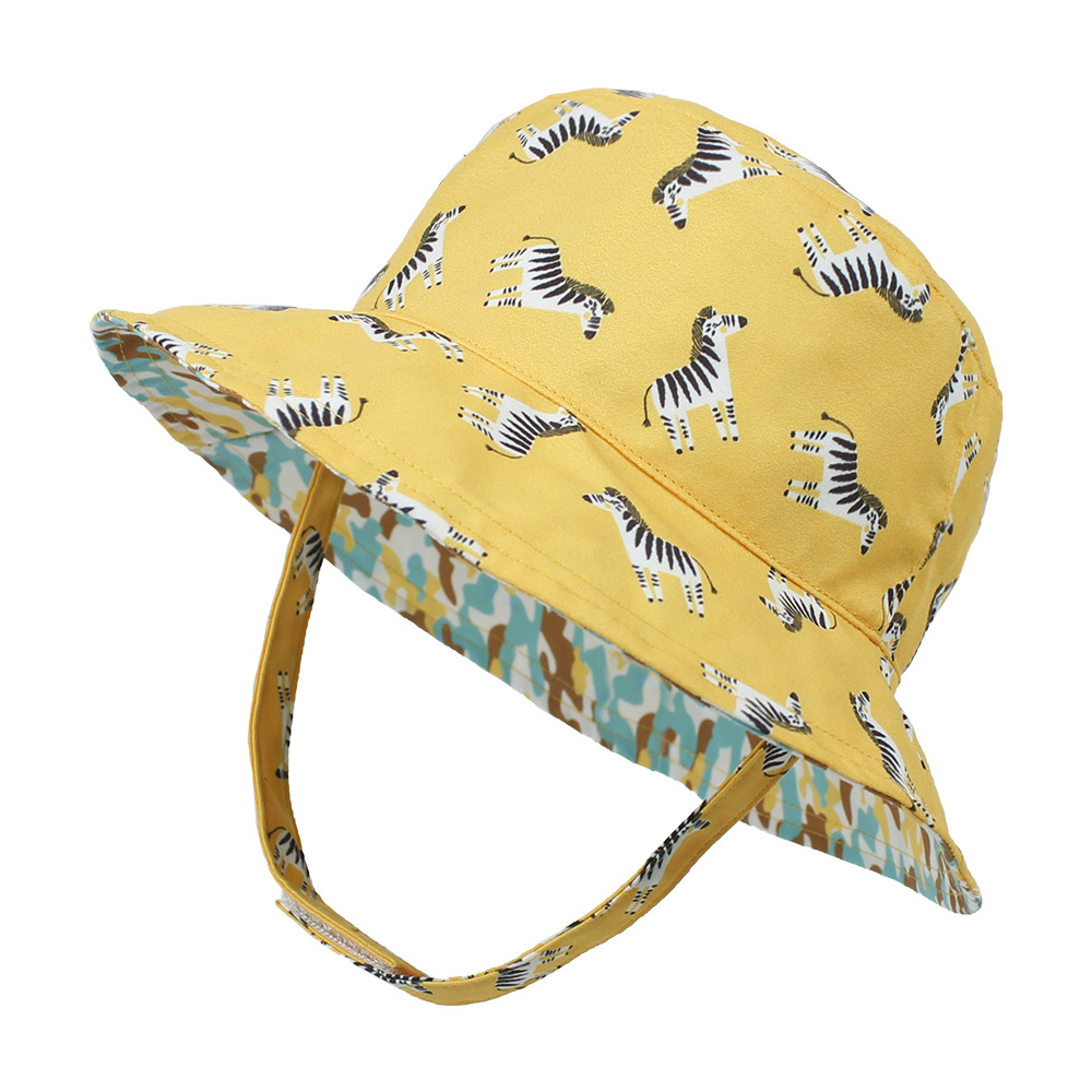 Mũ tai bèo vành rộng chống nắng UPF 50+ kiểu dáng dễ thương dành cho bé trai và bé gái đội khi đi biển mùa hè