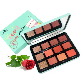 BẢNG PHẤN MẮT ODBO OOPS CUTIEST COLLECTION EYESHADOW PALETTE OD212 MINT tone CAM NUDE NHŨ CAM ĐÀO
