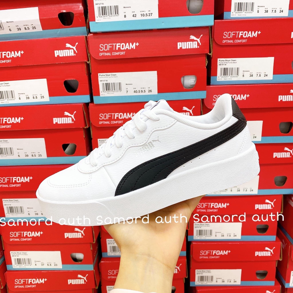 [AUTHENTIC 100%] GIÀY THỂ THAO PUMA SKYE CLEAN PHỐI TRẮNG ĐEN CHÍNH HÃNG SALE