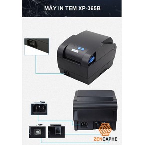 [ELCL100K giảm max 100K đơn 700K] Máy in tem nhãn, mã vạch cao cấp Xprinter 365B( Kết nối bluetooth và usb) | BigBuy360 - bigbuy360.vn