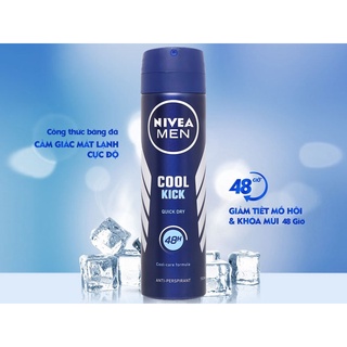 Xịt ngăn mùi nivea men mát lạnh 150ml
