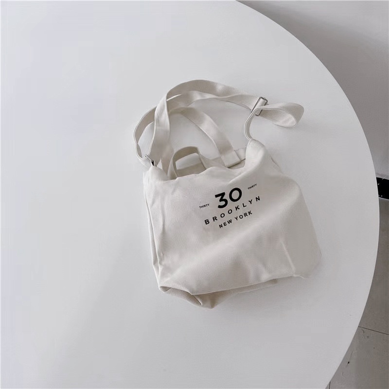 Túi vải In Chữ Đơn Giản Thời Trang Xu Hướng Hàn Quốc Cho Bé
