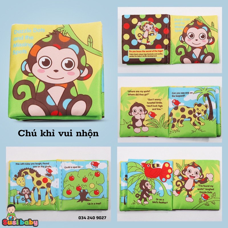 [KÈM QUÀ TẶNG] SÁCH VẢI TIẾNG ANH CHO BÉ PHÁT TRIỂN TƯ DUY THEO PHƯƠNG PHÁP GIÁO DỤC SỚM