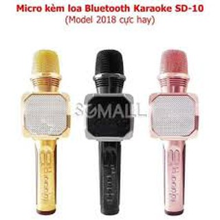Micro karaoke sd10 kiêm loa bluetooh hàng chuẩn