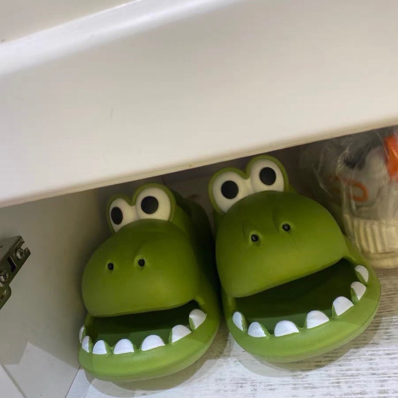 Dép quai ngang cá sấu,dép hà mã, cá xấu há miệng mắt to cho người lớn siêu cute phong cách Ulzzang  Mã 19