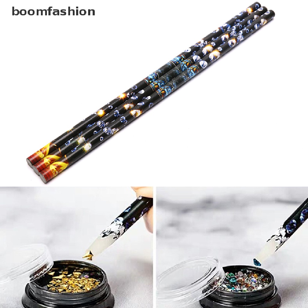 [boomfashion] Nail Art Tools Rhinestones Gems Picking Crystal Wax Pencil Pen Picker [new]