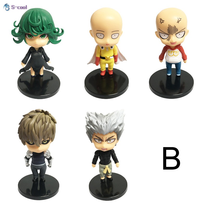 Set 5 Mô Hình Nhân Vật Phim One Punch-man Bằng Pvc