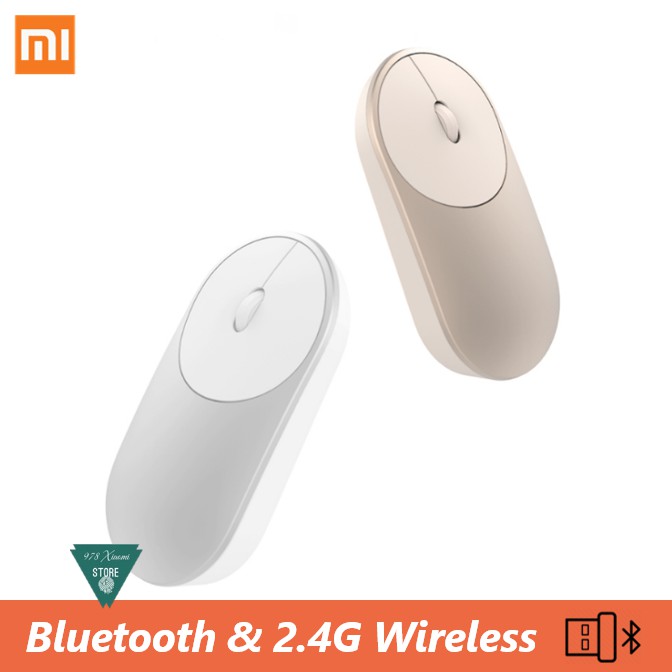 [DUAL] Chuột thông minh Xiaomi Mi Mouse - Chuột Xiaomi không dây bluetooth và wireless Portable Mouse