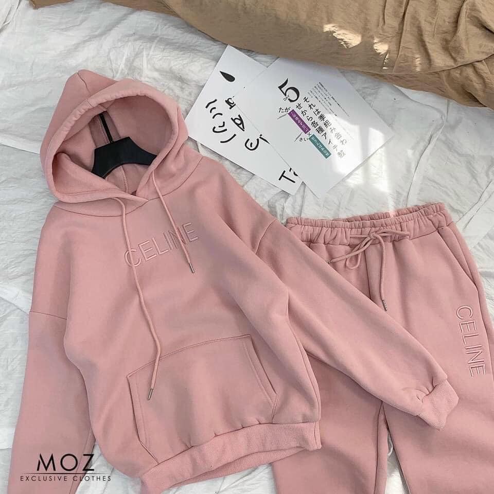 đơn 50K] [❤️𝗛𝗢𝗧❤️𝗧𝗥𝗘𝗡𝗗❤️]Bộ Nỉ Bông Cổ Chui Cao Cấp kèm Mũ Cho Nữ | BigBuy360 - bigbuy360.vn