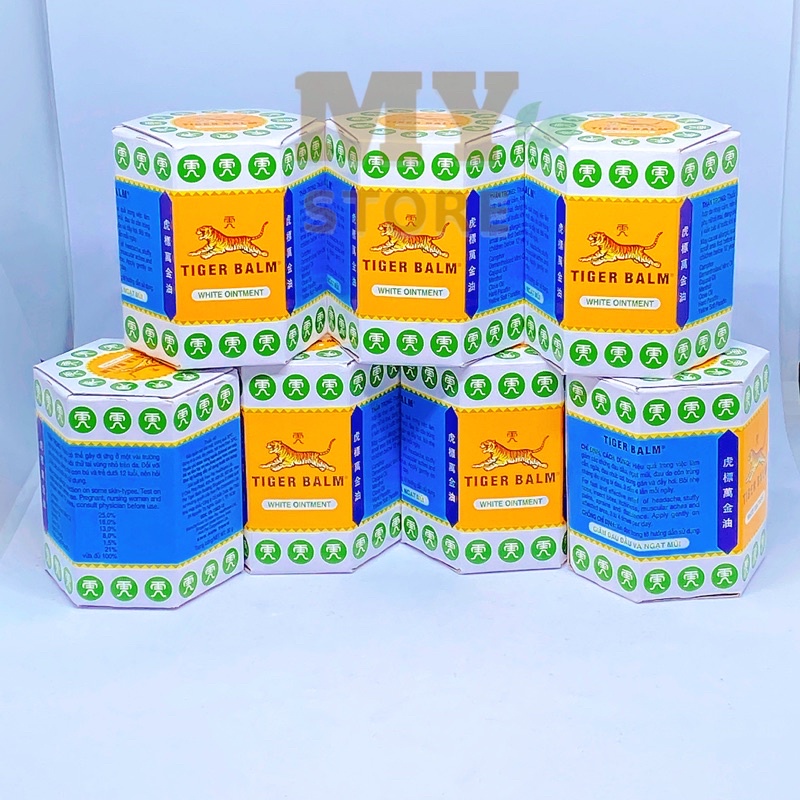 Dầu Cù Là  Con Hổ Tiger Balm Trắng- Nhập Khẩu Singapore 30g