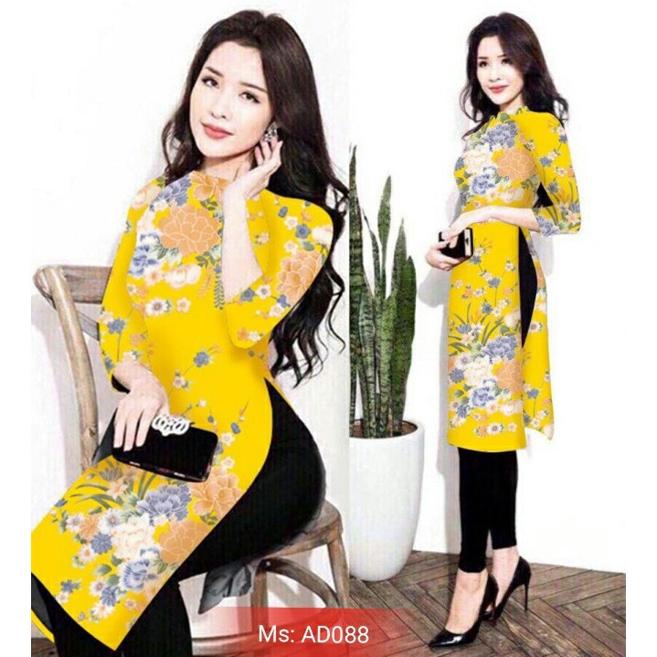 Áo Dài Cách Tân Có Size lớn XXL in 3D in 2 mặt
