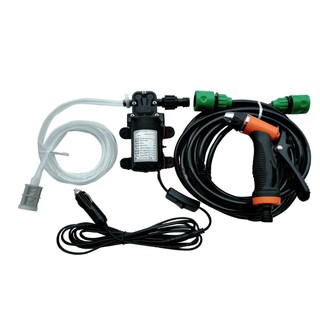 Máy rửa xe ô tô tăng áp mini 12V nhỏ gọn tiện lợi