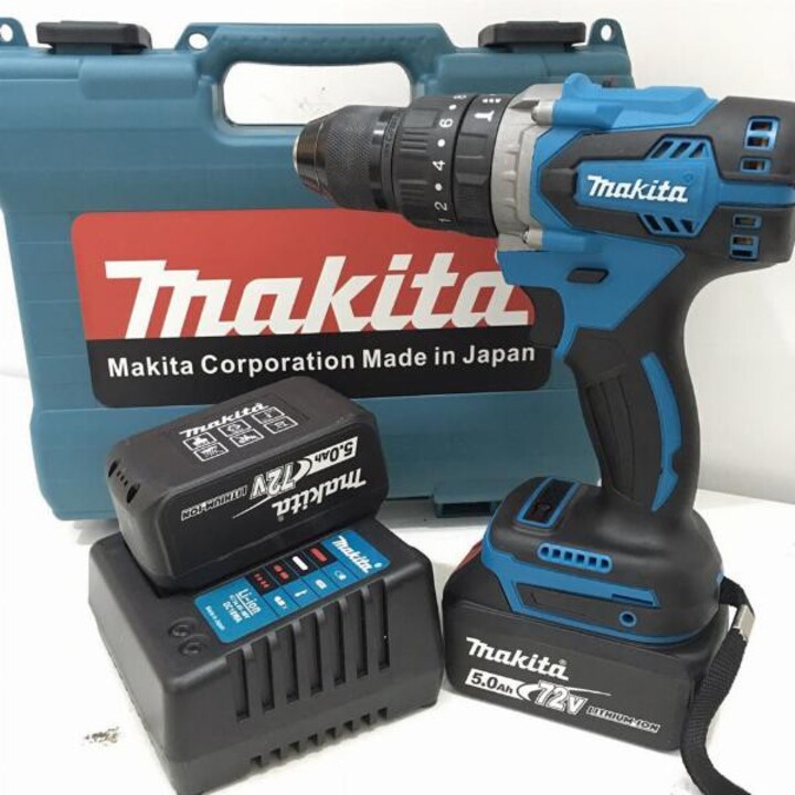 Máy Khoan Pin 3 Chức năng Makita 72V Không Chổi Than Đầu 13 ly