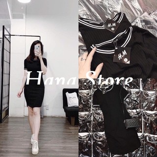 Váy body ❤️váy len đũa bo viền dáng ôm siêu đẹp❤️