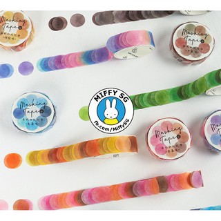 Washi sticker tape DOT COLOR - HƯƠNG VỊ NGỌT NGÀO